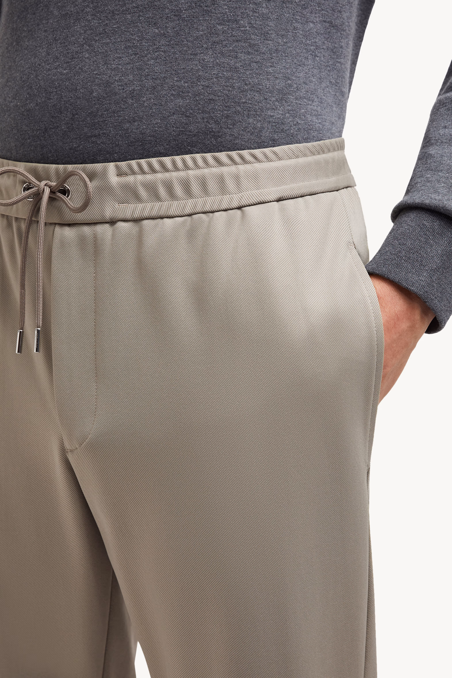 Pantalones deportivos con logotipo Hombre Marrón Grisáceo Moncler 6
